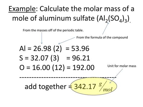 al molar weight|molar mass of al 3.